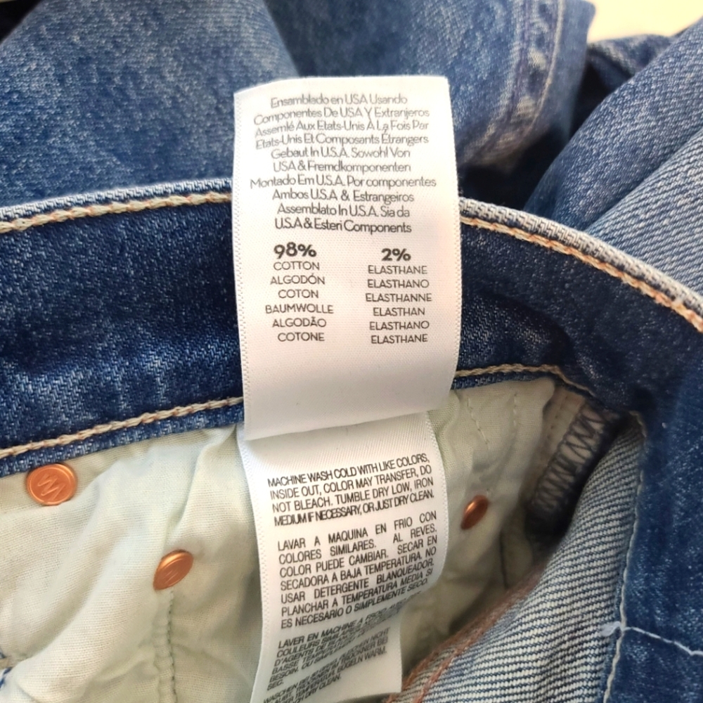Mother The Tomcat Jeans in Kneeling On Stones Wash NWT Size 26 - Picture 11 of 15